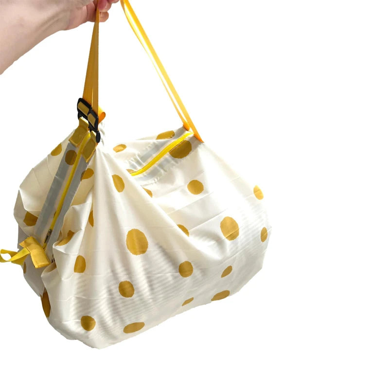 Foldable Shopping Bag Waterproof Travel Portable Storage Bag Beach Bag Supermarket Grocery Shopping Bag