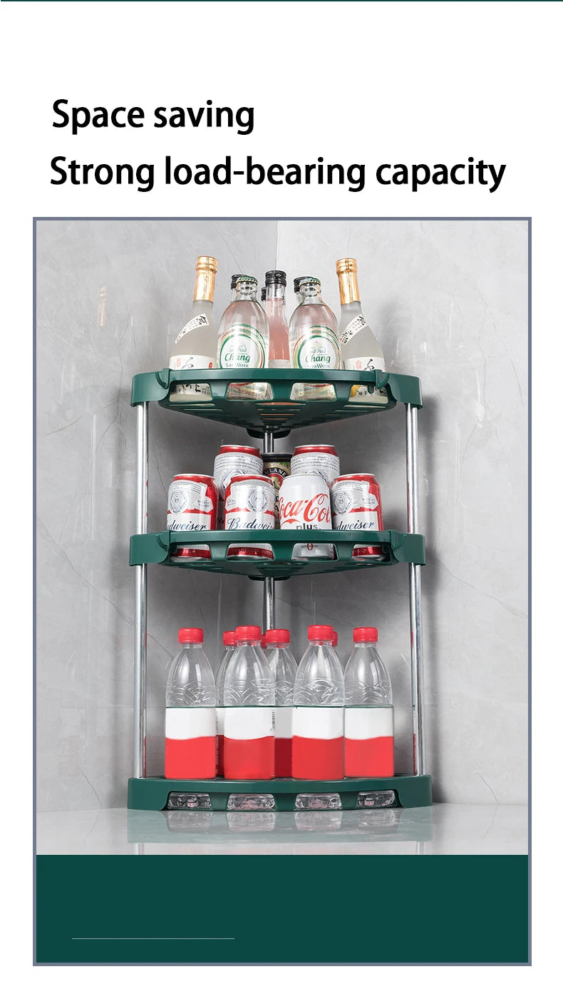 Choice Eckregal Küchenrack - Dreieck 3 Ebenen 25x25cm