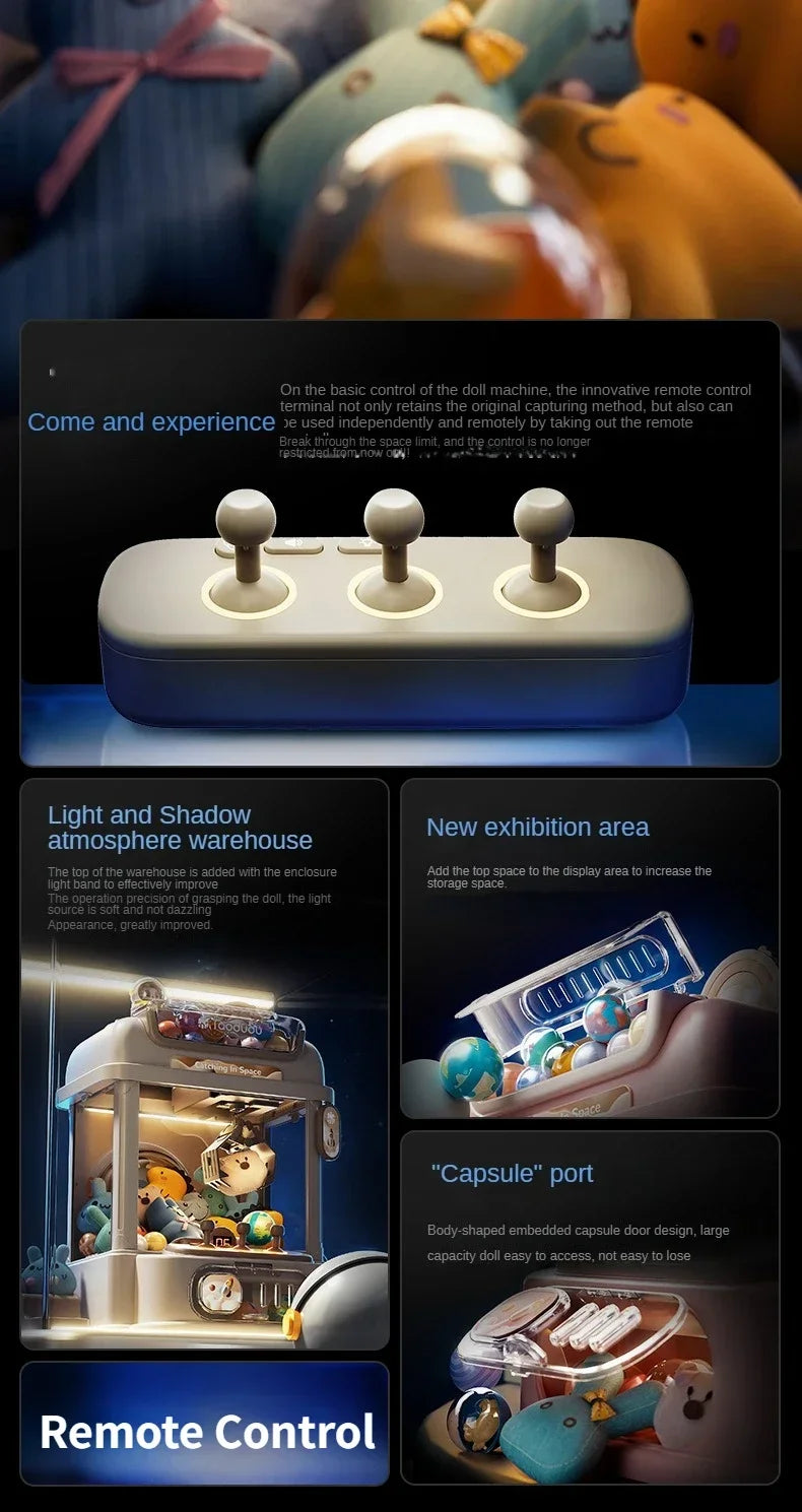 MiniGreifautomat Mini 2.4G Fernbedienung - Münzbetrieb 30cm