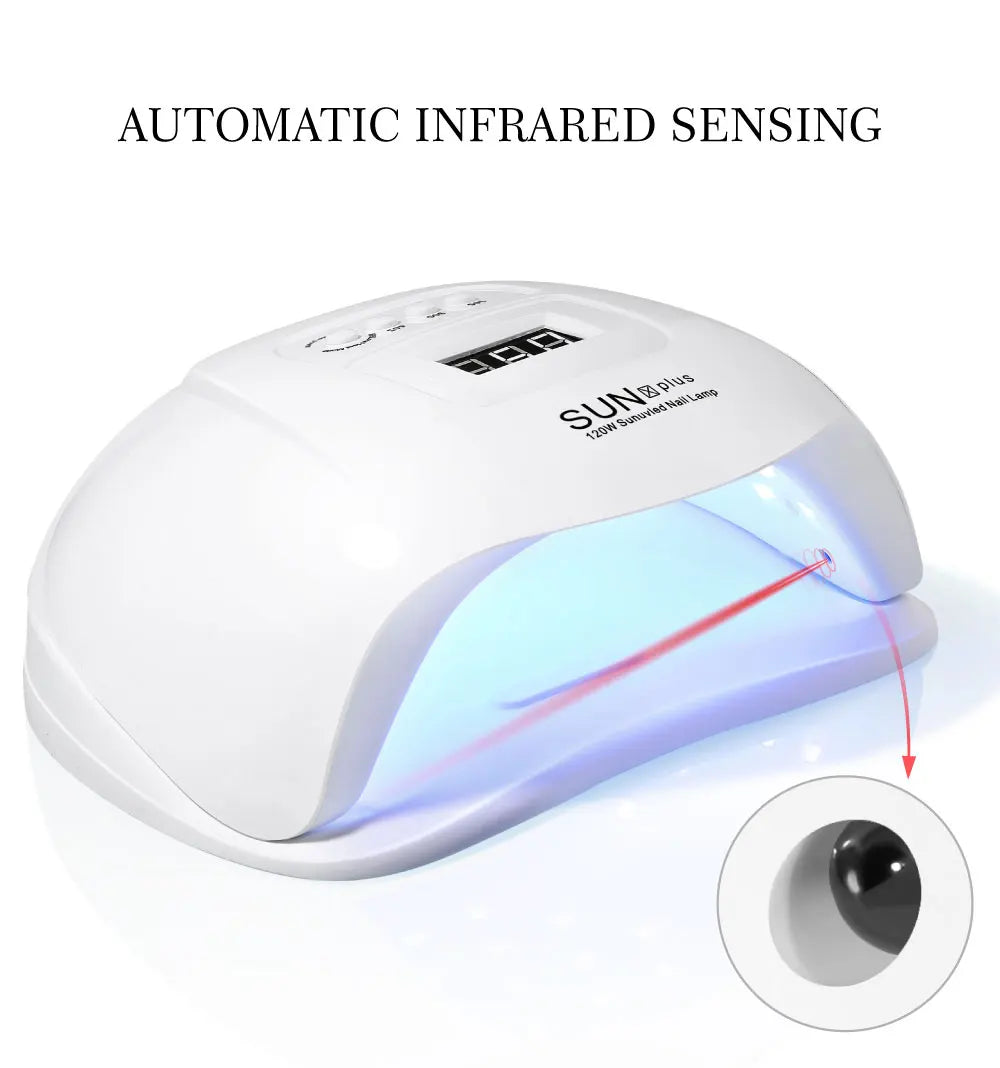 High Power SUN X PLUS Nail Lamp Phototherapy UV Led For Drying All Nail Gel Polish With LCD Touch Smart Sensor Manicure Salon