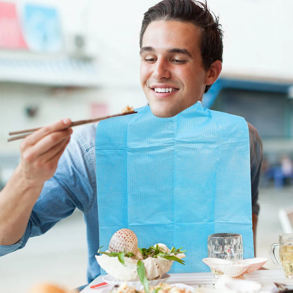 ROSENICE Einweg-Lätzchen wasserdicht - 60 St, PVC, L