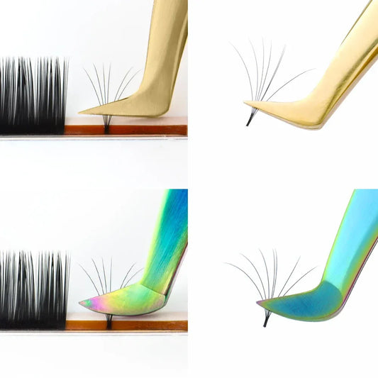 NAGARAKU Wimpernverlängerung Pinzette Makeup Edelstahl Wimpern 3D Präzise Clip - Golden Bridge Store