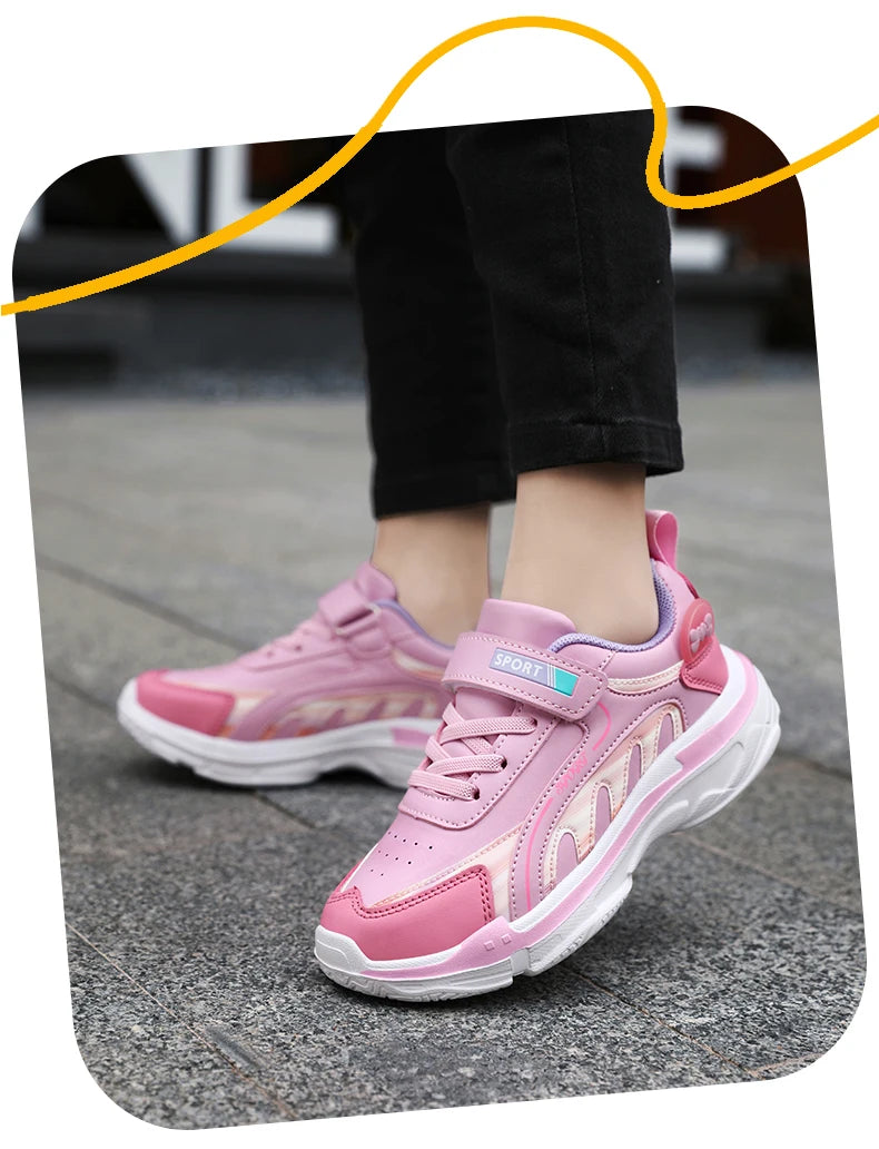 Schule Sneaker Für Mädchen Rosa 2025 Neu Komfortabel Frühling Casual Schuhe Für Kinder Weich Flexibel Kinder Mädchen Sport Schuhe