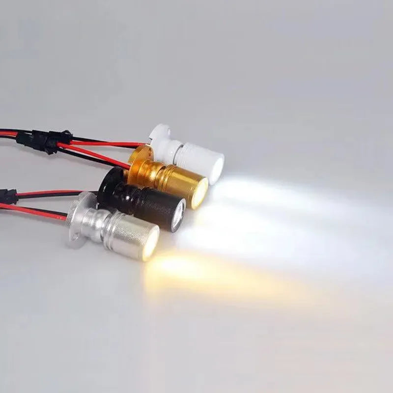 ROANJUNYH Mini Einbauspot 3W LED - 12V 110V 4000K 50mm - Golden Bridge Store