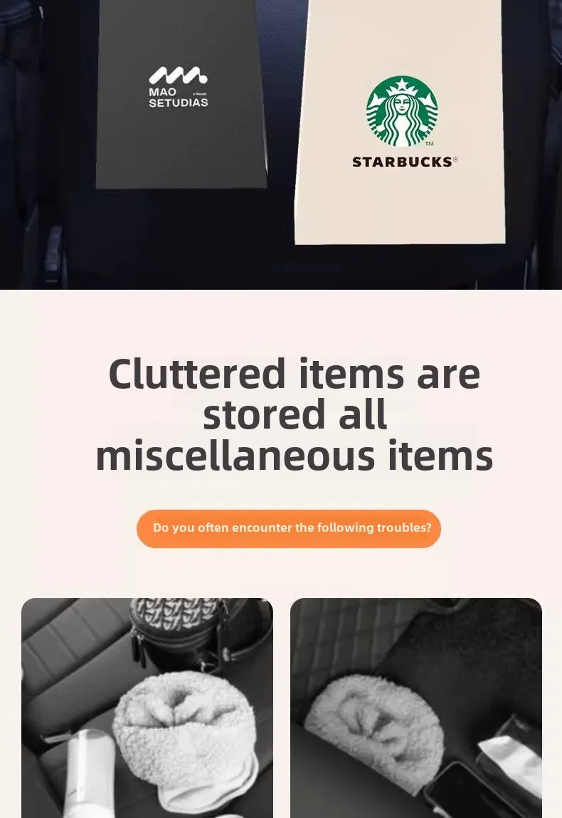 Scaun auto spate banchetă piele multifuncțională cutie de depozitare cutie de șervețele auto geantă de depozitare suport pentru pahare de apă cu cârlig cutie de depozitare