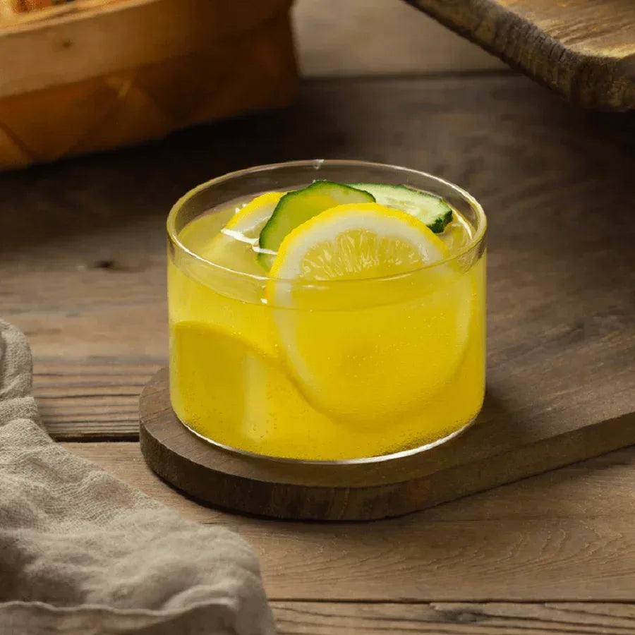 Glas-Dessertschalen 2025: 2er-Set Fruit-Theme Round - Serving Cups Collection - Golden Bridge Store