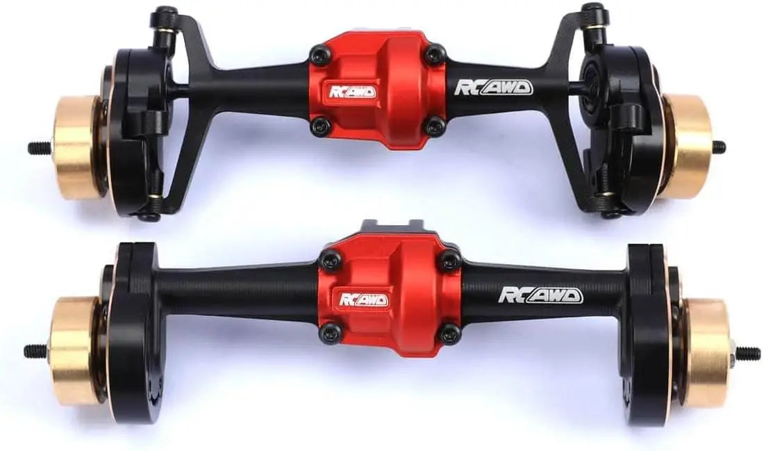 Ax portal față și spate din aluminiu RCAWD 195g pentru piese de upgrade pentru HOBBYPLUS 4WD Crawlers 1/18