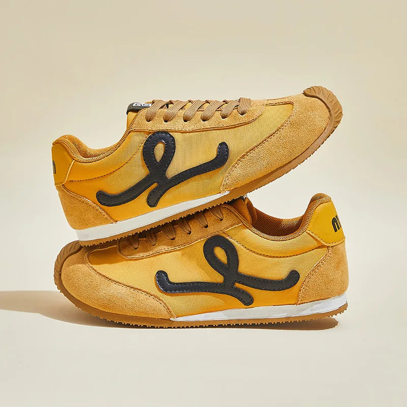 New Fashion Women's Shoes 2025 Spring Autumn Platforms Sneakers Comfortable Flat Shoes Lace-up Non Slip Casual Vulcanized Shoes