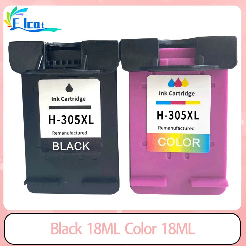CHANGXI 305XL Remanufacturat - 18ml Negru 18ml Culoare HP