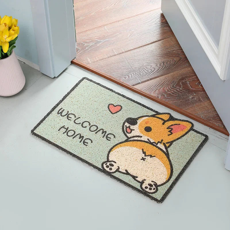 Fußmatte 2025: Cartoon Welcome Entrance Doormat Carpet Kitchen Corridor Non-slip Cat Dog Pet Floor Mat Home Bathroom Living Room Collection