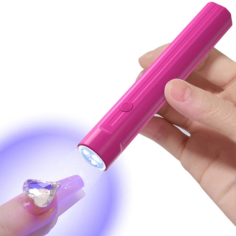Handheld Uv Light For Gel Nails Dryer Led Uv Lamp Nail Polish Drying Lamp Portable Flashlight Led Lamp Mail Tools