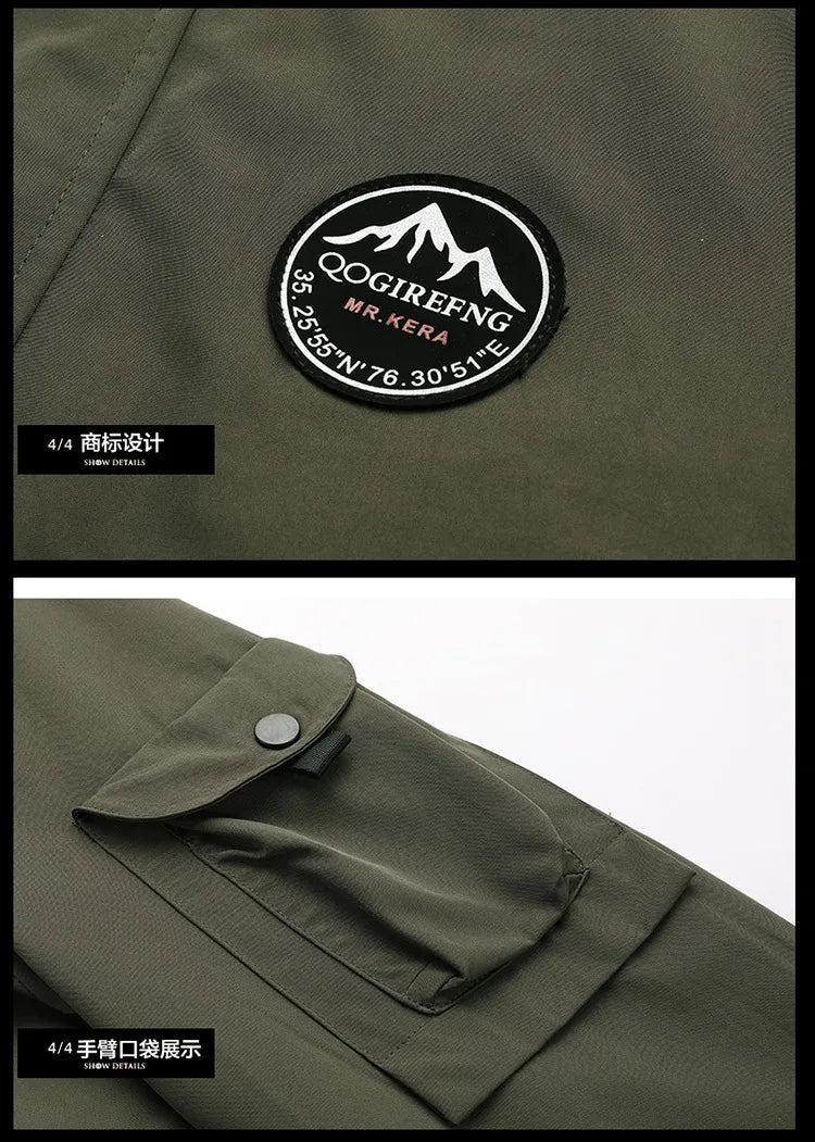 Technische Freizeitjacke Winddicht - Größe 6XL-8XL, Polyester