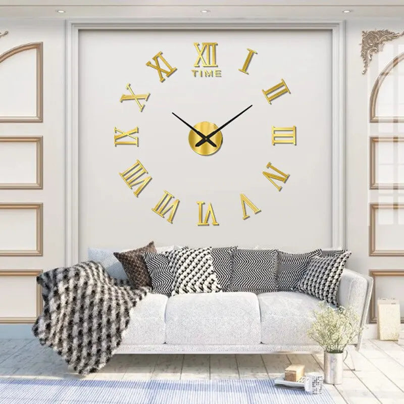 Choice 3D Spiegeluhr Roman Design - Acryl 40cm Quarz