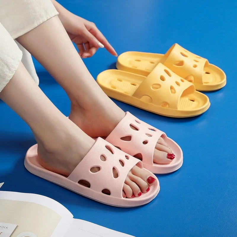Frauen Dick Plattform Cloud Hausschuhe Sommer Strand Eva Weich Sohle Slide Sandalen Freizeit Männer Damen Innen Badezimmer Anti-Rutsch Schuhe