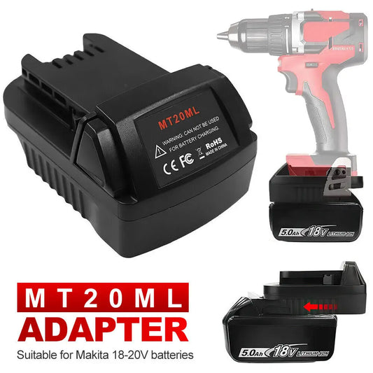 Akku-Adapter 2025: MT20ML Makita-Milwaukee - Battery Conversion Collection