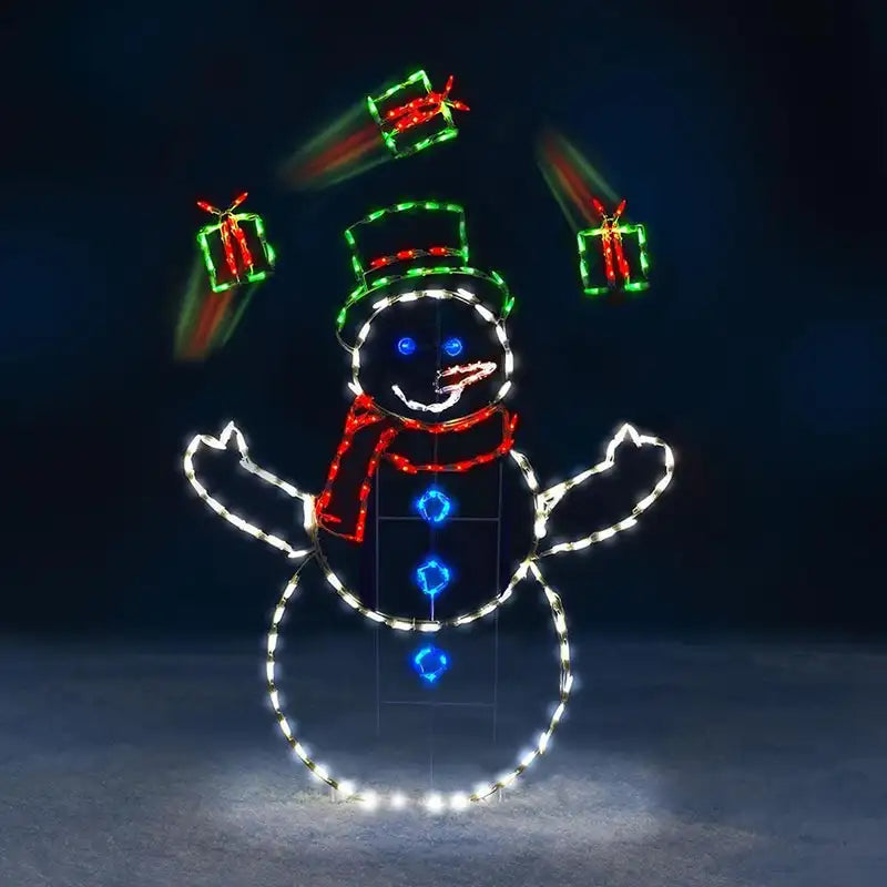 1-3PCS Christmas Glowing Snowman Decoration for Window Display Holiday Scene Decor Festive Ornament Craft Home Décor