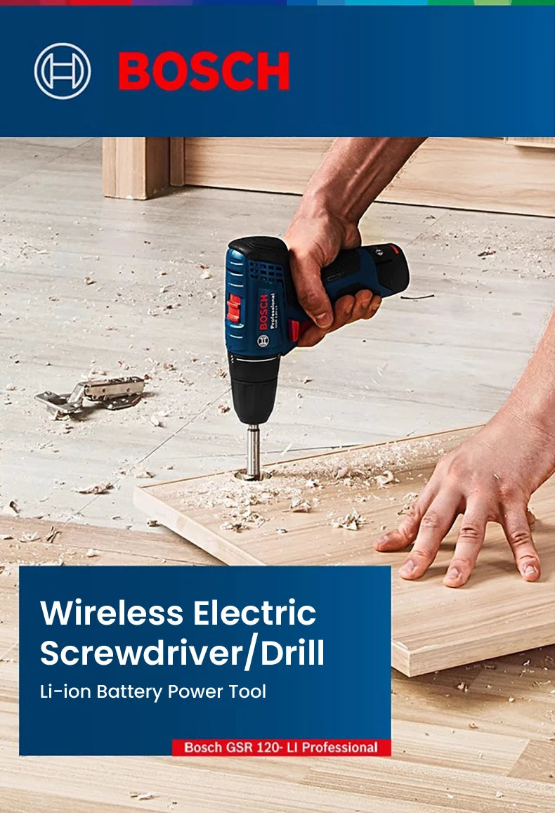 Bosch GSR 120-Li 2025: Brushless Akku-Bohrschrauber - Professional Power Collection