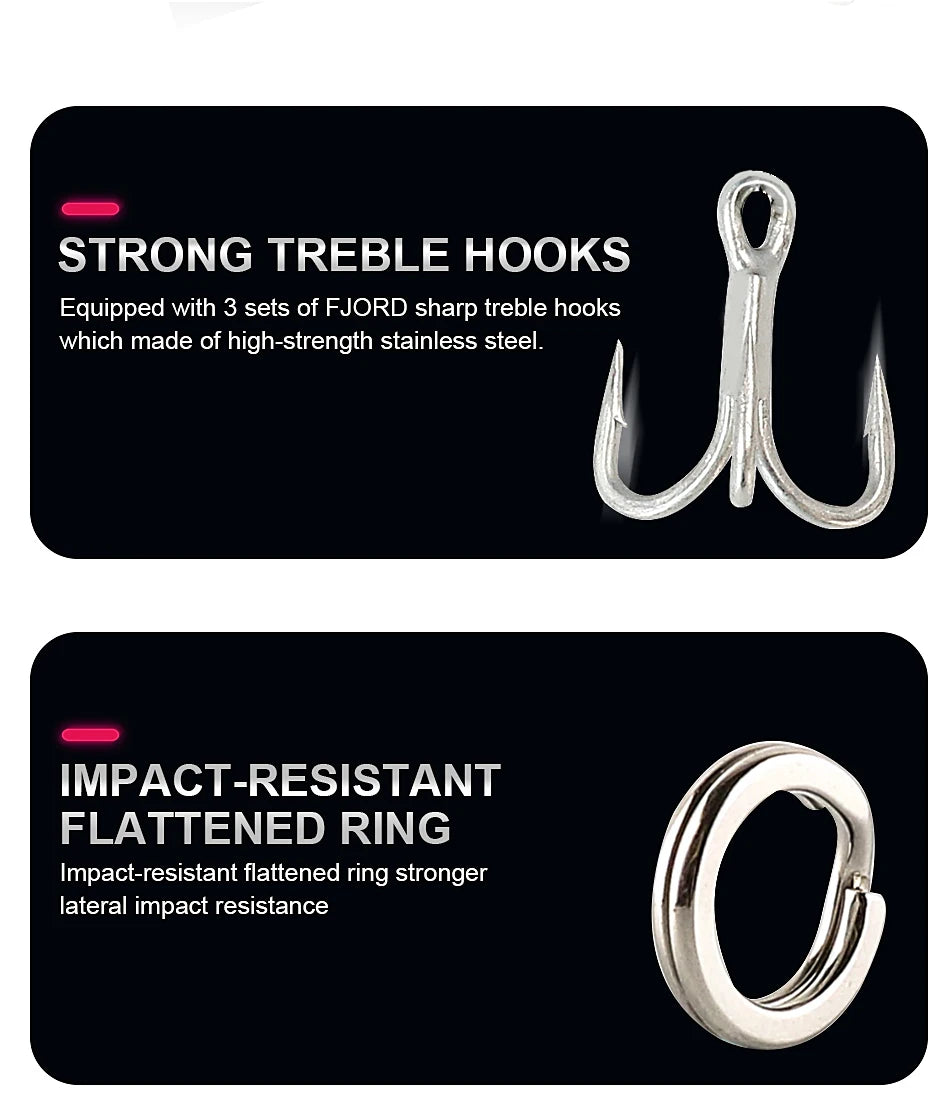 FJORD 110S 37g 90S 29g 70S 17g Schweres Sinken Minnow Angeln Köder Salzwasser Süßwasser Langer Wurf Meer Kunstlicher Köder Jerkbait