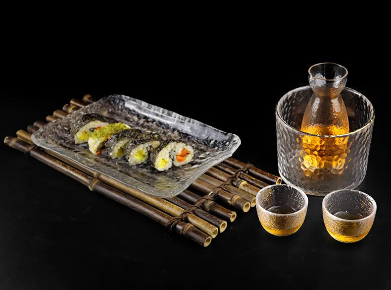 Japanese Sake Jug Set, Wine Glasses, Crystal Pot, Wine Tank Cup Set, Flagon Liquor Glass Dispenser, Creative Wine Cup, Gifts