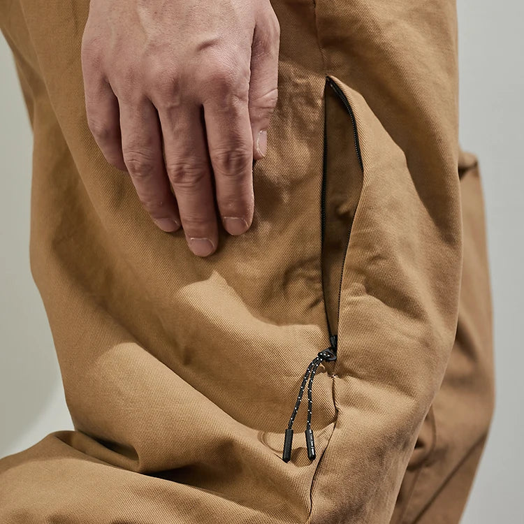 Baggy, verjüngte Casual-Hose aus Baumwolle für Herbst und Winter, Männer-Overalls