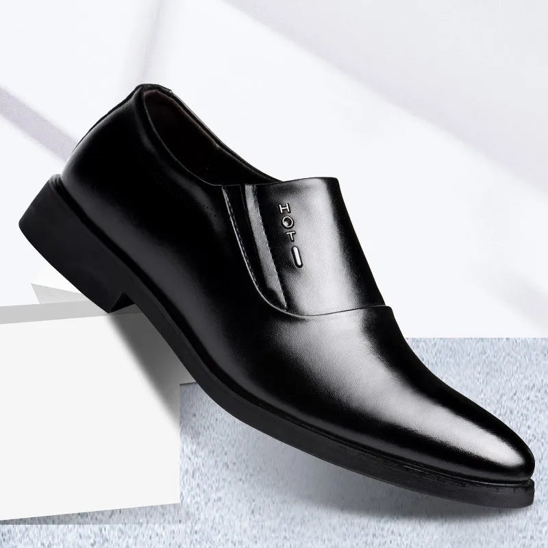 Elegant Men's Dress Shoes 2023 Summer Social Shoes Men's Fashion Elegant Formal Wedding Shoes Men's Set Office Oxford Shoe Men