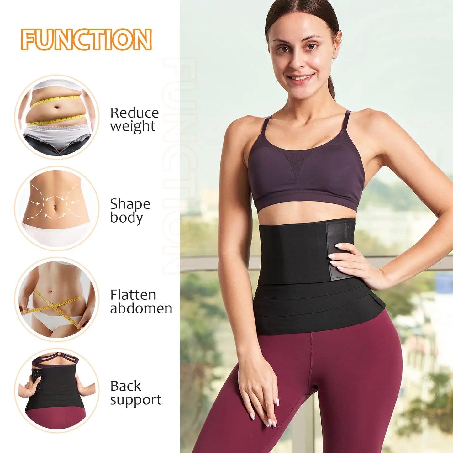 Taillen Trainer Gürtel für Damen - Taille Bandage Wraps Bauch Schweiß Wrap - Plus Size Bauch Body Shaper Workout Trimmer Gürtel
