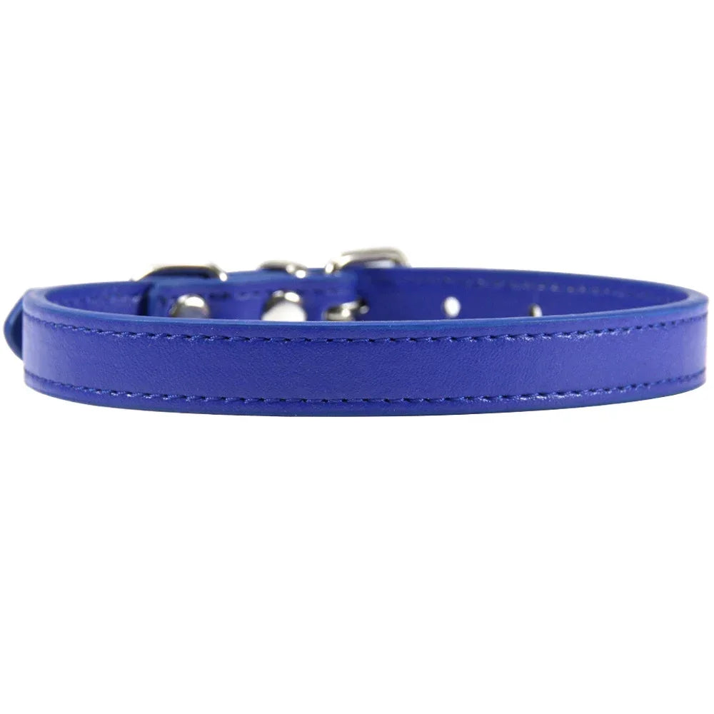 Colorful Leather Puppy Cat Collar Cute Kitten Necklace Name Personalized Collar for Cats Dogs Pet Supplies Accessories Harness