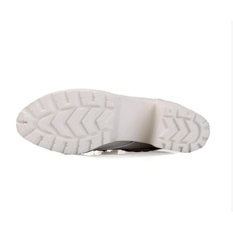 KNCOKAR Herbst Winter Schnürstiefelette - 5-8 CM EU-Größe