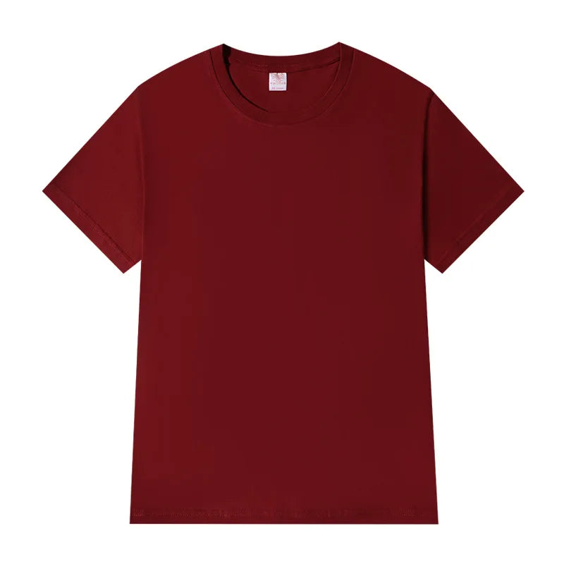 Women T-shirts 2025 Tops Solid Short Sleeve Loose O-neck Cotton Casual Ladies Shirts Harajuku Korean Summer Woman Tshirts