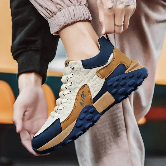 Brand Men's Sneakers Designer Comfortable Running Shoes for Men Outdoor Non-Slip Casual Shoes Fashion Platform Board Shoes Male - Golden Bridge Store