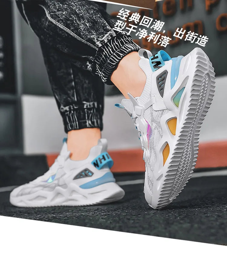 Pantofi sport pentru bărbați, pantofi sport cu creștere în înălțime, respirabili, pantofi sport cu amortizoare pentru alergare, pantofi sport pentru bărbați