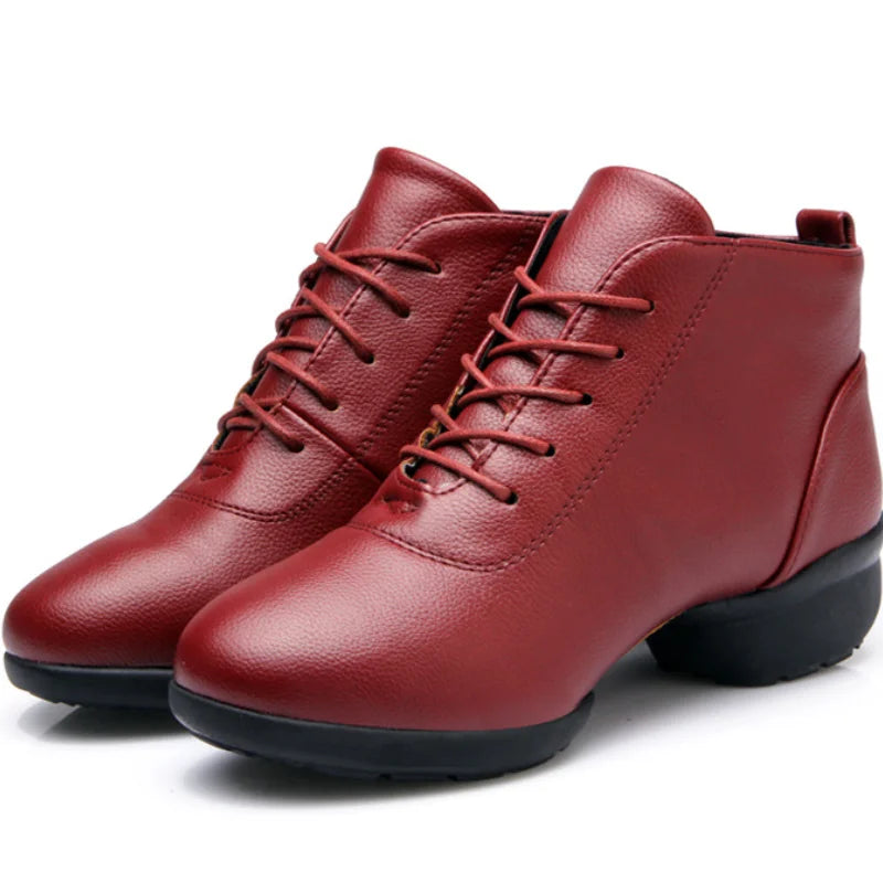 Woman's Dance Sneakers for Women Jazz Dancing Shoes Female Black Red Ladies Modern Ballroom Girl's Sports Shoes Size 34-42