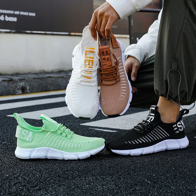 Men's 2024 Summer Sneakers Jogging Fashion Designer Original Sports Shoes Sneakers Lace Up Lightweight Hiking Casual Tenis Shoes
