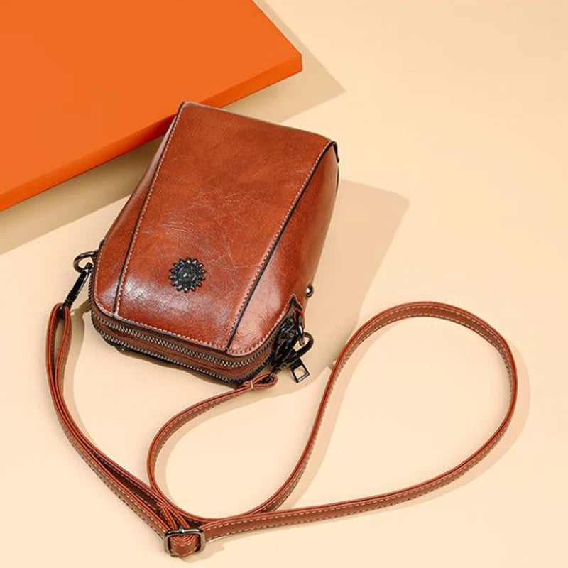 Modisch Und Vielseitig Handy Tasche, Neue Casual Schulter Crossbody Kleine Tasche, Künstlerisch Retro Mini Tasche Für Frauen