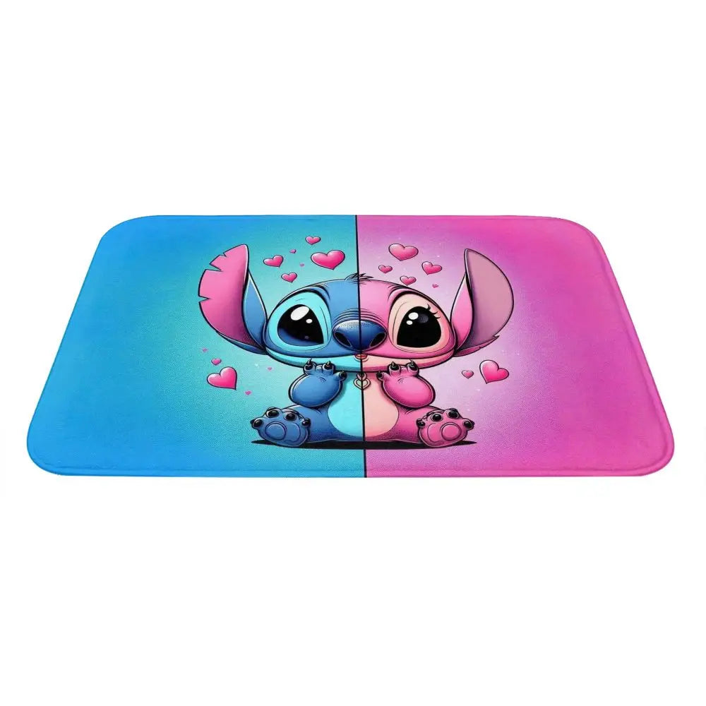 Custom Cartoon Stitch Floor Door Kitchen Bathroom Mat Anti-Slip Outdoor Doormat Bedroom Balcony Entrance Rug Carpet Footpad
