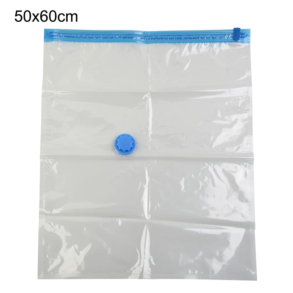 Transparent Vacuum Bag Folding Compressed Space Saving Clothes Storage Vacuum Storage Bag Household 1 Pcs