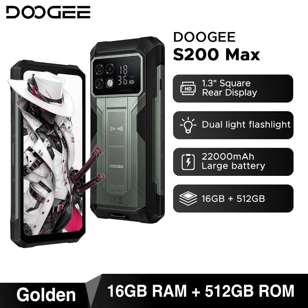 DOOGEE S200 Max Outdoor 5G - 22000 mAh Akku, 66 W, 6,72 Zoll