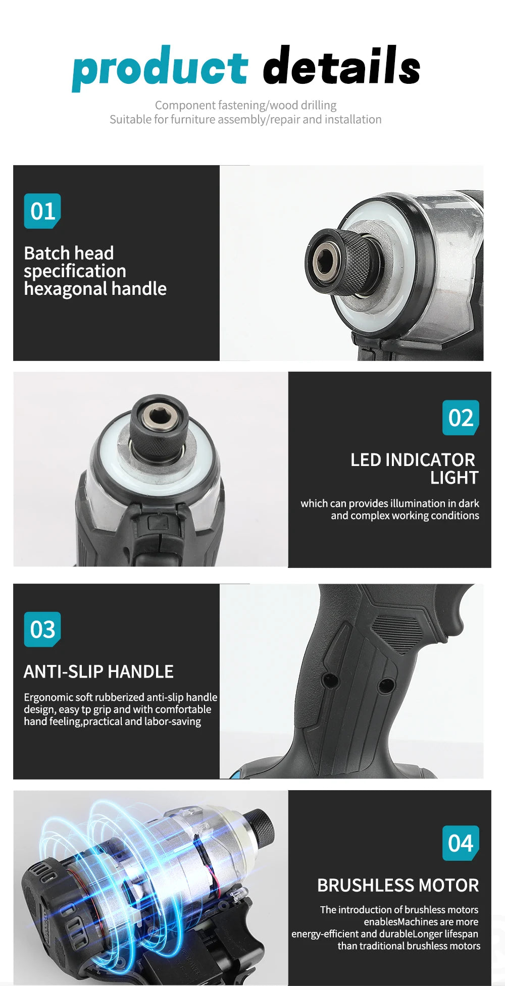 Makita DTD173 Brushless Akkuschrauber - 18V 3Ah Kompakt