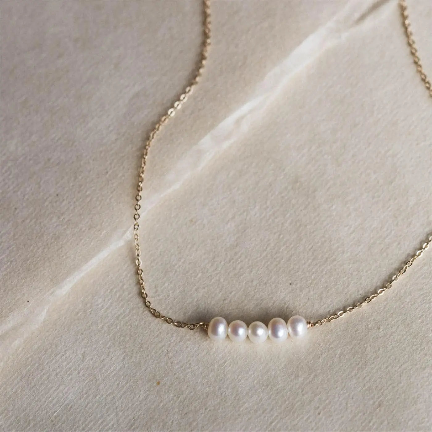Imitation Pearls Pendant Chokers Necklace Women Gold Color Stainless Steek Necklace Christmas Gift Wholesale dropshipping
