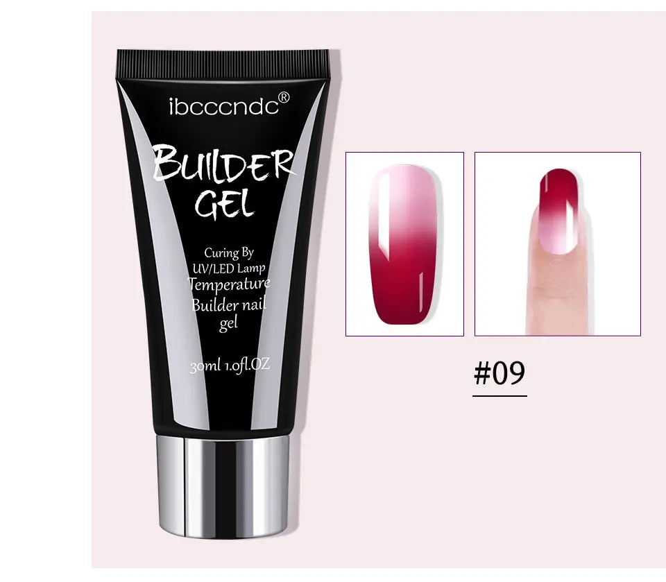 Semi-permanent Gel for Nails Poly Nail Gel Polygels Uv Led Nail Lamp Manicure Extension Material Acrylic Polish temperature