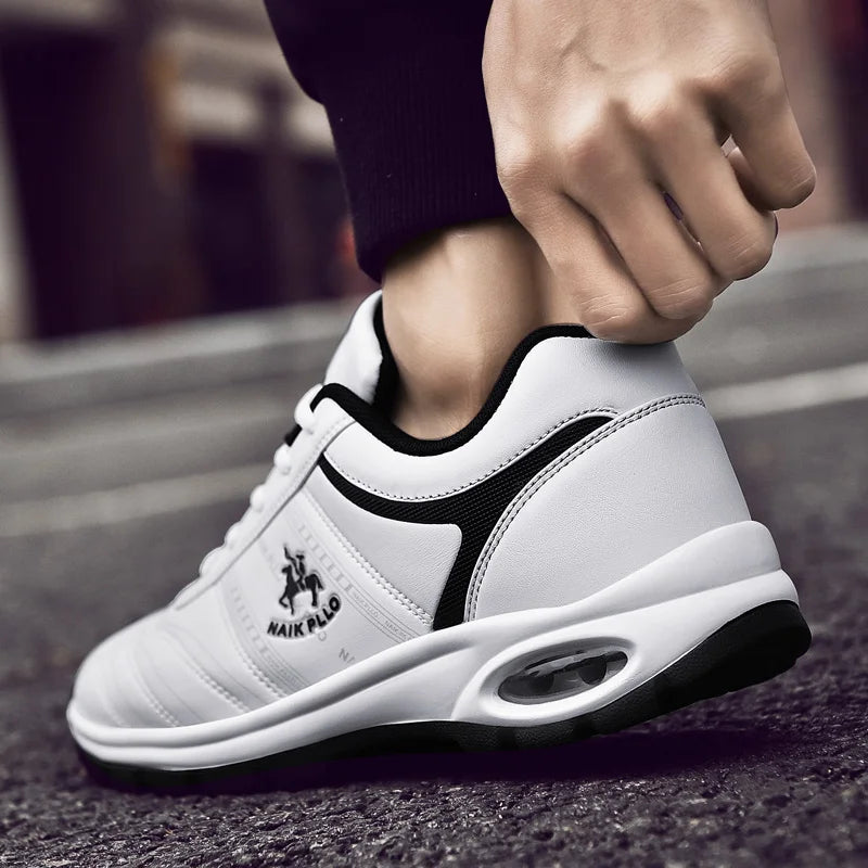 Men Sneakers Running shoes for men Platform New Breathable leather vulcanized shoes zapatos de hombre