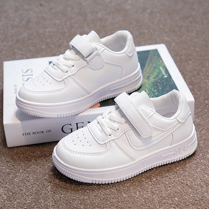 Kleine Weiße Schuhe für Studenten, Weiche Sohlen, Kinder-Brett-Schuhe, Kinder-Schuhe, Rutschfeste Casual-Schuhe für Jungen und Frauen