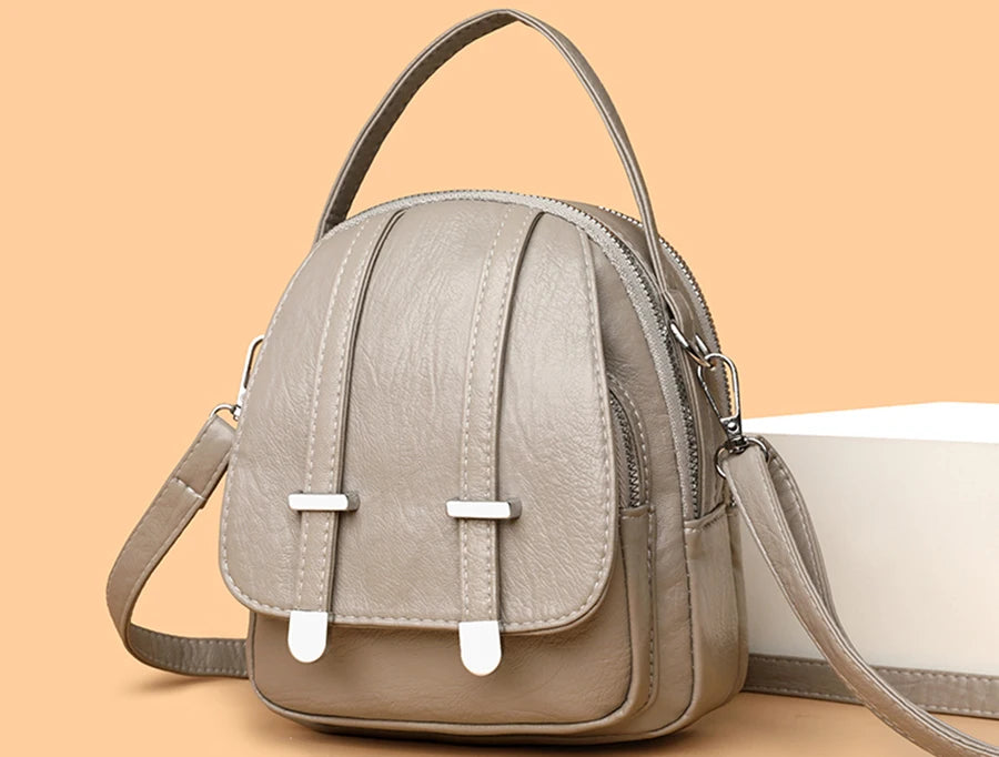 Fashion Multilayer Crossbody Bags For Women 2024 Luxury Designer Brand Leather Shoulder Messenger Bag Ladies Purses and Handbags