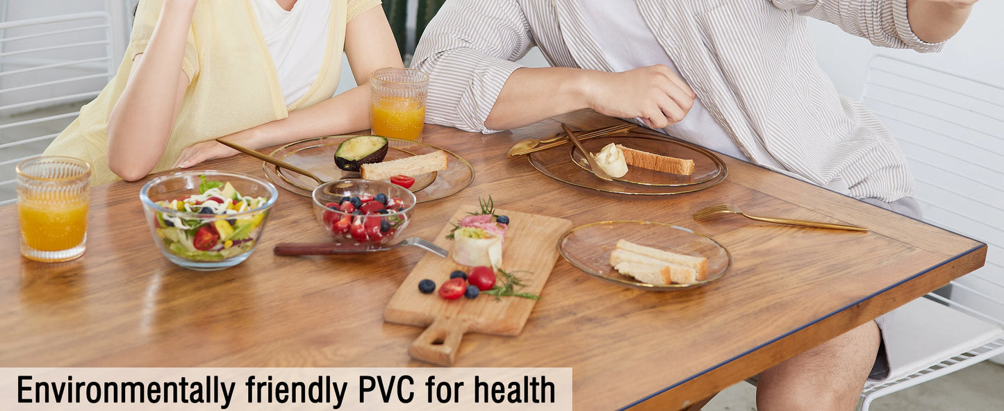 2mm Rechteckiger Tischfilm Kristallklar PVC Transparent