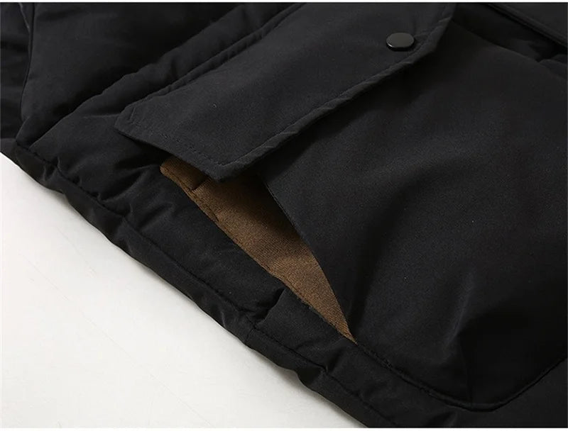 Fujian Herren-Weste abnehmbar Kapuze - Baumwolle, warm, L