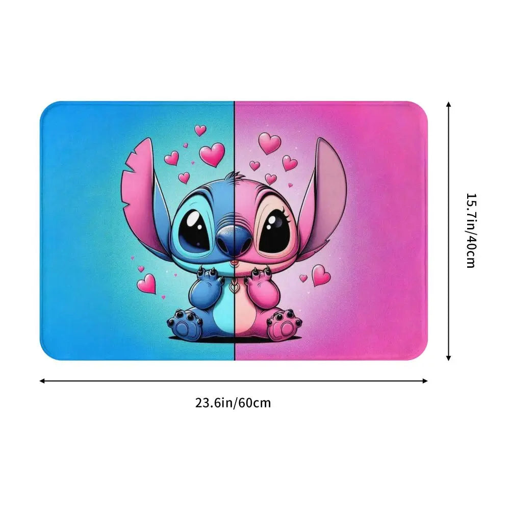Custom Cartoon Stitch Floor Door Kitchen Bathroom Mat Anti-Slip Outdoor Doormat Bedroom Balcony Entrance Rug Carpet Footpad