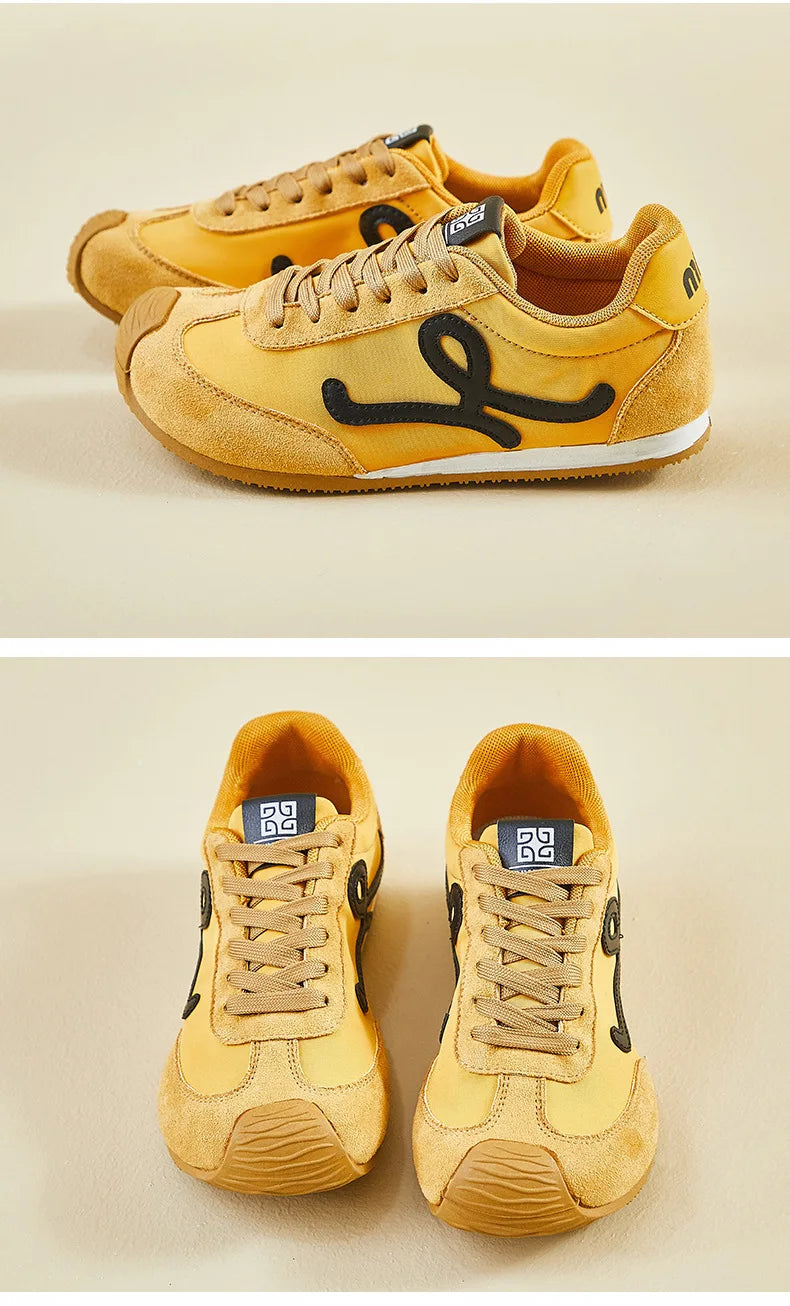 New Fashion Women's Shoes 2025 Spring Autumn Platforms Sneakers Comfortable Flat Shoes Lace-up Non Slip Casual Vulcanized Shoes