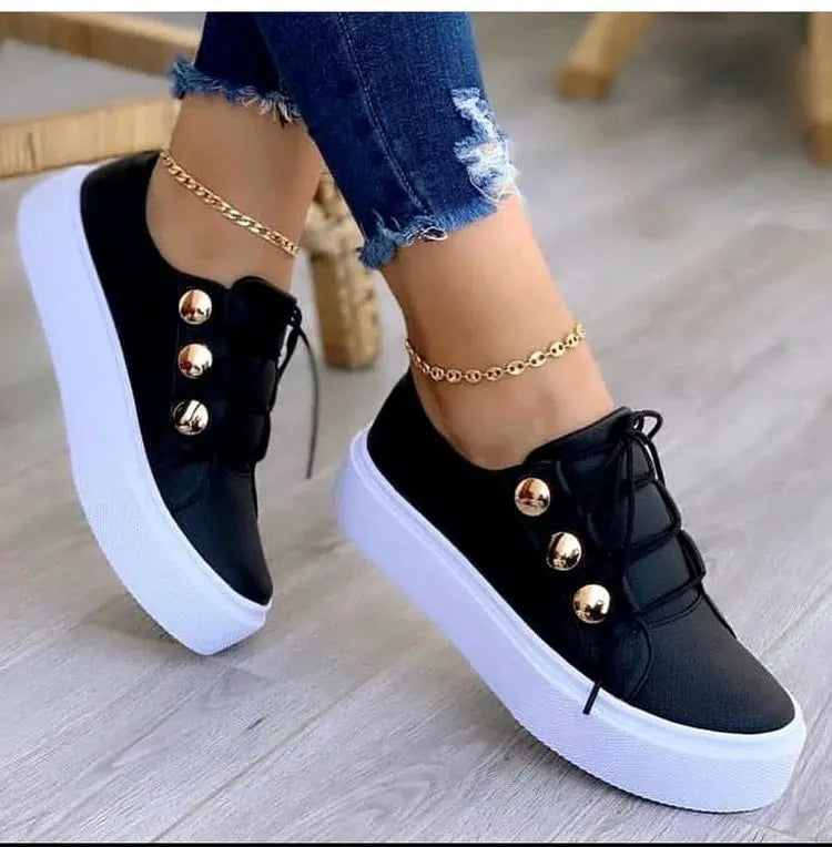 Women's Sports Sneakers Platform Shoes Fashion Wedges Female Tennis Casual Lace Up Running Ladies Footwear 2023 Zapatillas Mujer