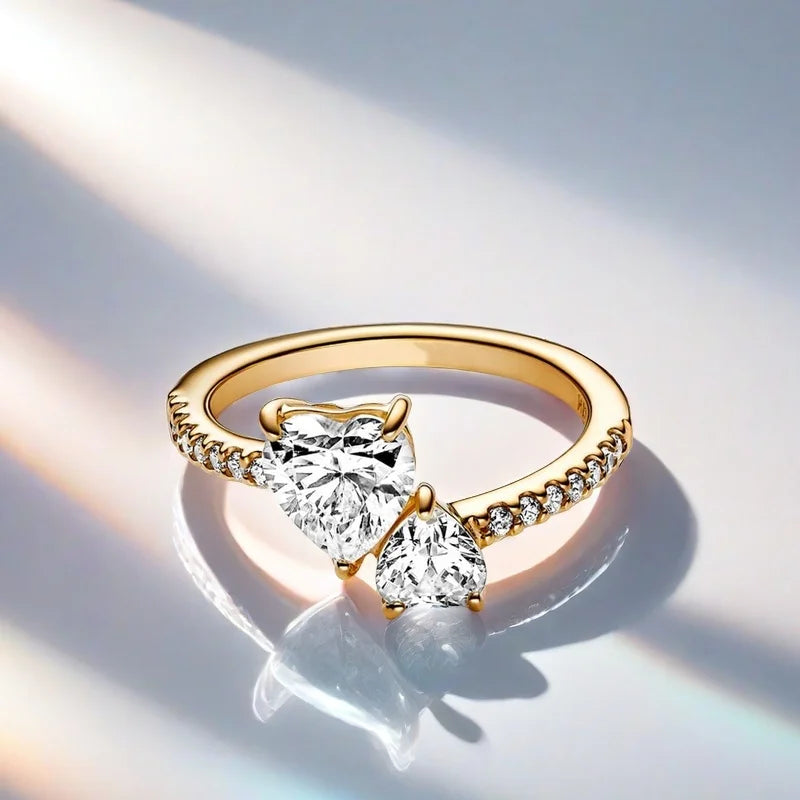 Inel de nuntă din argint 925, culoare roșie strălucitoare, cu zirconiu, original S925, pentru femei, bijuterii fine, cadou DIY