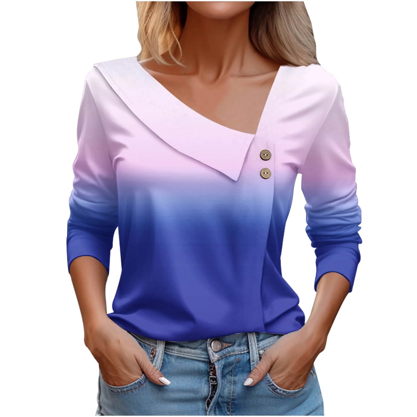 T Shirt For Women Fashion Long Sleeve Top White Floral Print Shirts And Blouses 3D Print Clothes For Women 2025 y2k
